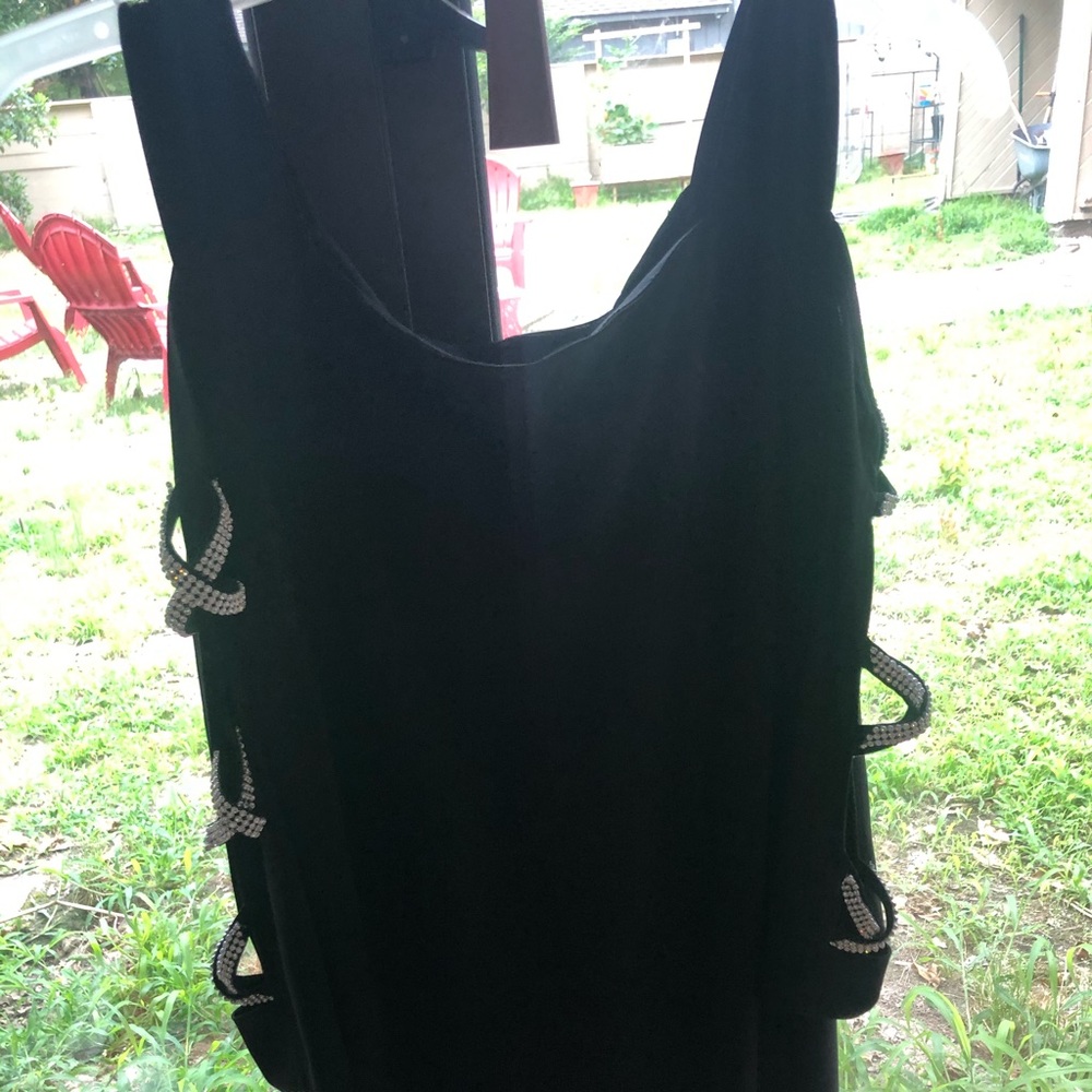 Black mini dress
